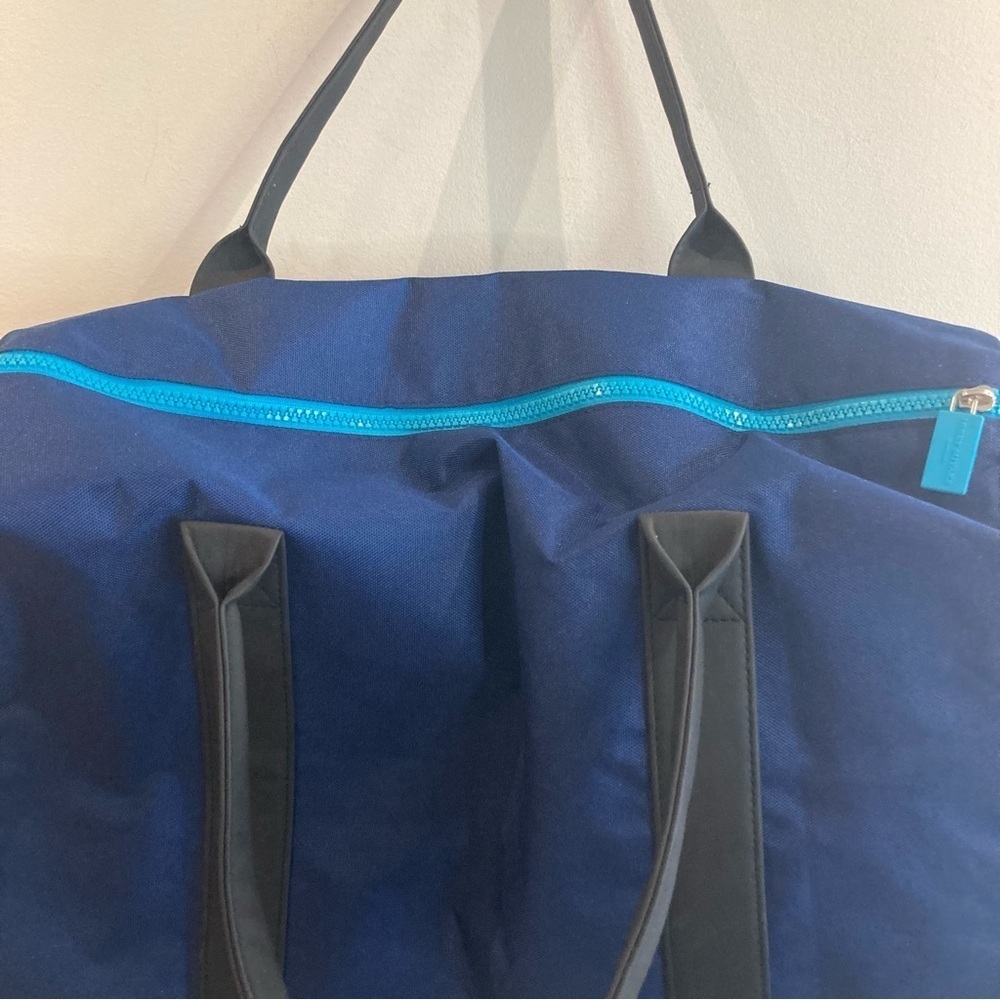 ISSEY MIYAKE Parfum Canvas Zipper Top Shoulder Strap overnight  Tote Bag - Picture 8 of 10